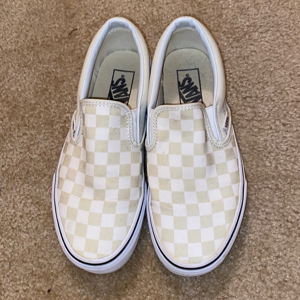 Checkered vans!